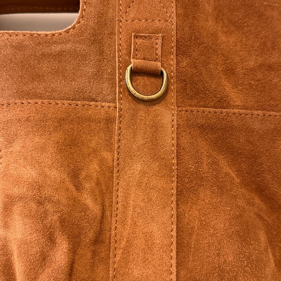 NWOT Free People Suede Caravan Tote - Picture 6 of 12